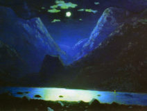 Куинджи А.И. Дарьяльское ущелье. Лунная ночь.